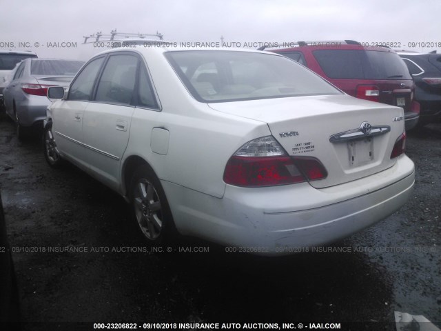 4T1BF28B73U310342 - 2003 TOYOTA AVALON XL/XLS WHITE photo 3