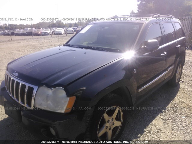 1J8HR58N35C618577 - 2005 JEEP GRAND CHEROKEE LIMITED BLACK photo 2