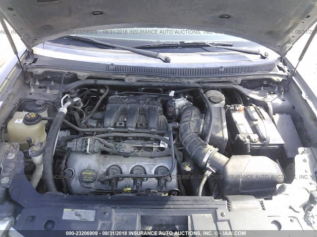 2FMDK51C09BA70607 - 2009 FORD FLEX SE SILVER photo 10