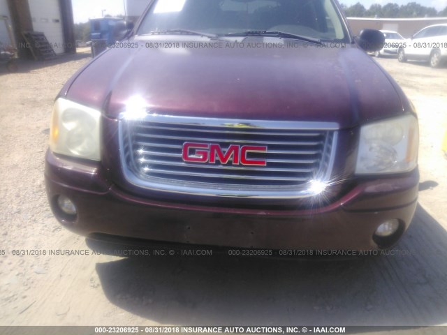 1GKES16S166171106 - 2006 GMC ENVOY XL BURGUNDY photo 6