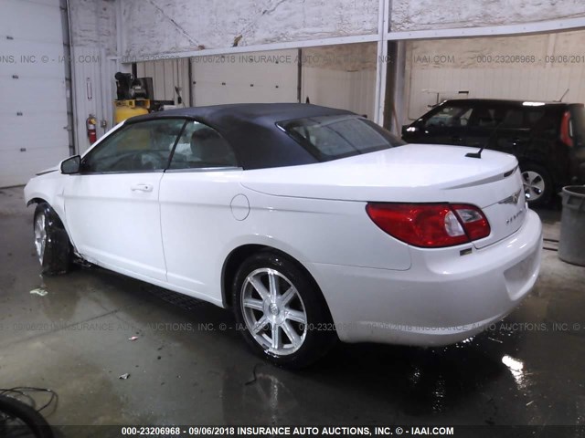 1C3LC55R58N133557 - 2008 CHRYSLER SEBRING TOURING WHITE photo 3