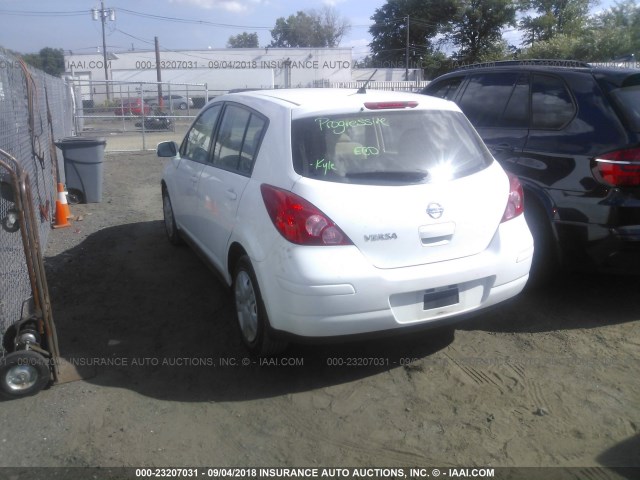 3N1BC1CP1CK290408 - 2012 NISSAN VERSA S/SL WHITE photo 3