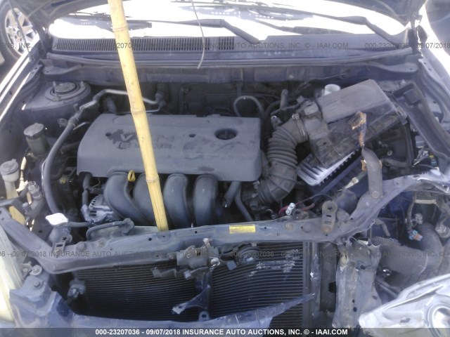 2T1KR32EX6C592899 - 2006 TOYOTA COROLLA MATRIX XR BLUE photo 10