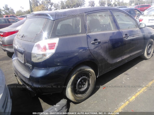 2T1KR32EX6C592899 - 2006 TOYOTA COROLLA MATRIX XR BLUE photo 4
