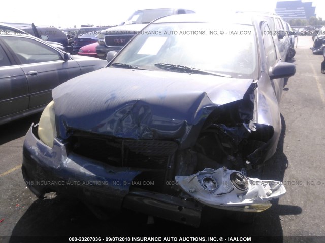 2T1KR32EX6C592899 - 2006 TOYOTA COROLLA MATRIX XR BLUE photo 6