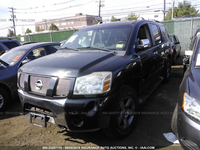 5N1AA08B74N711478 - 2004 NISSAN ARMADA SE/LE Dark Blue photo 2