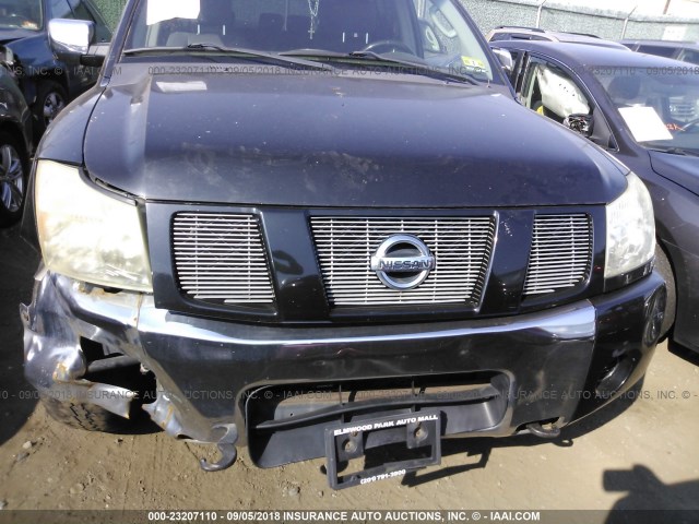 5N1AA08B74N711478 - 2004 NISSAN ARMADA SE/LE Dark Blue photo 6