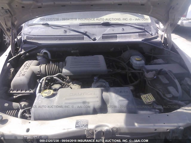 1B7HL48N62S714899 - 2002 DODGE DAKOTA QUAD SLT Champagne photo 10