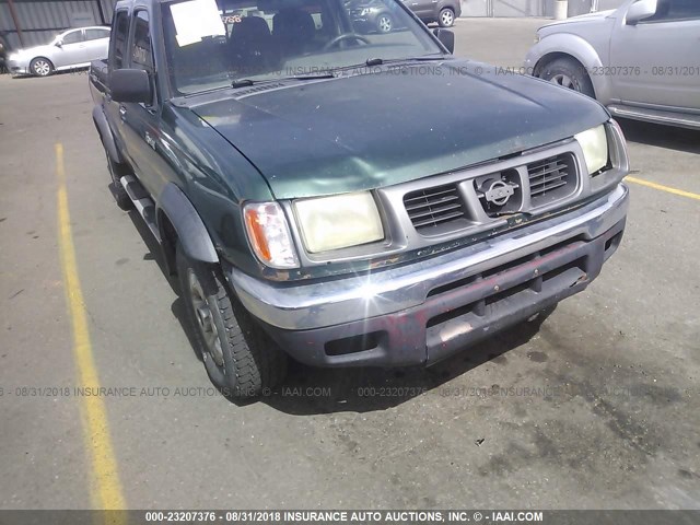 1N6ED27YXYC345643 - 2000 NISSAN FRONTIER CREW CAB XE/CREW CAB SE GREEN photo 6
