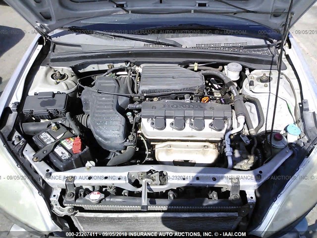 2HGES16365H543526 - 2005 HONDA CIVIC DX VP 银色 照片 10