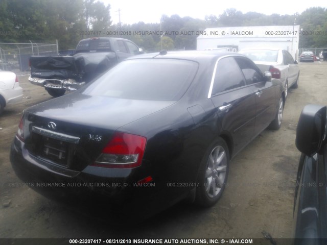 JNKAY41E54M400387 - 2004 INFINITI M45 BLACK photo 4