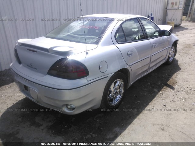 1G2NW52E43M621947 - 2003 PONTIAC GRAND AM GT SILVER photo 4