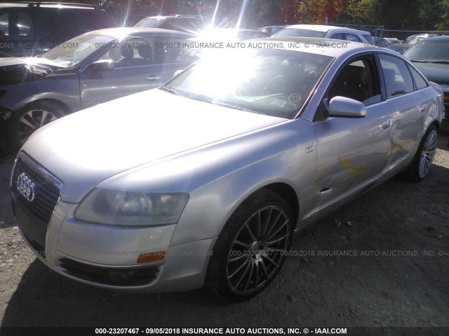 WAUDG74FX6N059201 - 2006 AUDI A6 3.2 QUATTRO GRAY photo 2