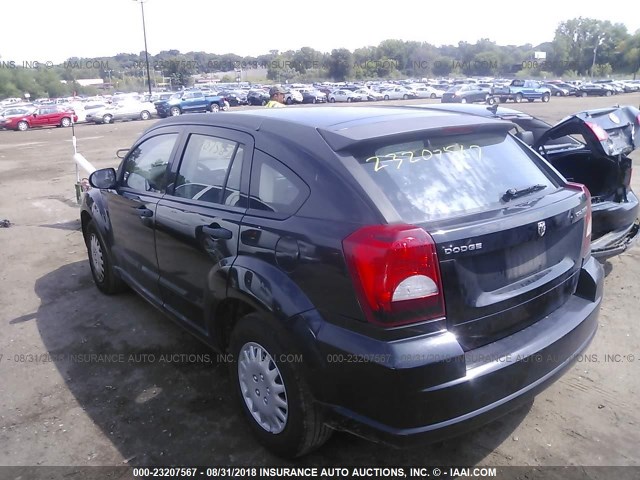 1B3HB28A49D259054 - 2009 DODGE CALIBER SE BLACK photo 3