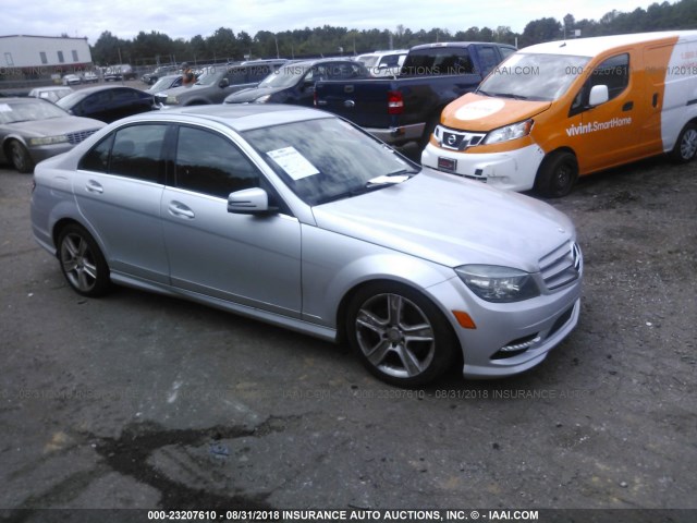 WDDGF8BB1BR165280 - 2011 MERCEDES-BENZ C 300 4MATIC SILVER photo 1