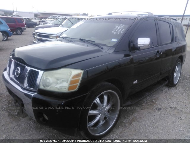 5N1AA08AX5N720345 - 2005 NISSAN ARMADA SE/LE BLACK photo 2