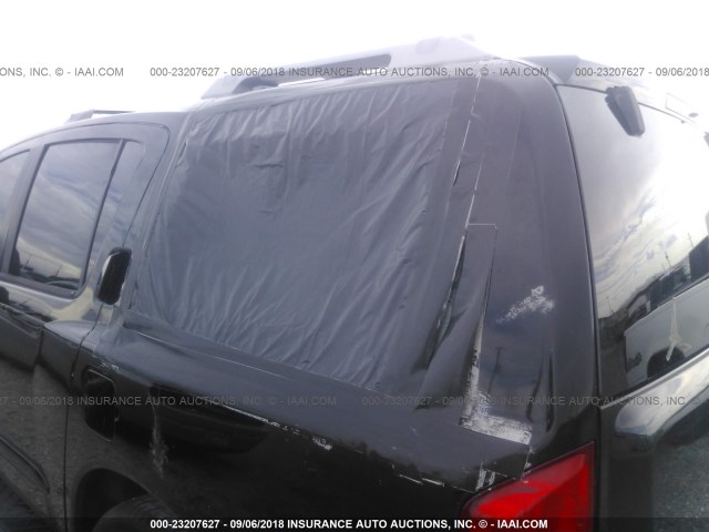 5N1AA08AX5N720345 - 2005 NISSAN ARMADA SE/LE BLACK photo 6