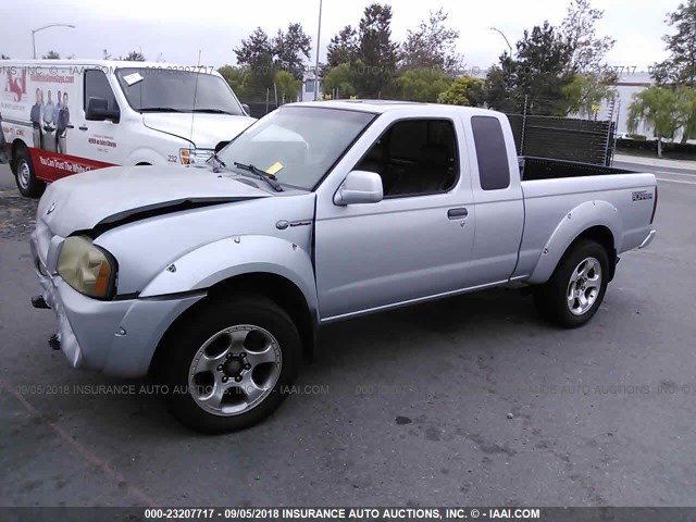 1N6MD26T91C385848 - 2001 NISSAN FRONTIER KING CAB SC SILVER photo 2