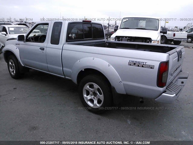1N6MD26T91C385848 - 2001 NISSAN FRONTIER KING CAB SC SILVER photo 3