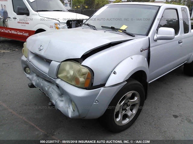 1N6MD26T91C385848 - 2001 NISSAN FRONTIER KING CAB SC SILVER photo 6