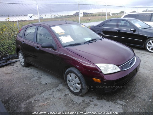 1FAFP37N87W120103 - 2007 FORD FOCUS ZX5/S/SE/SES RED photo 1