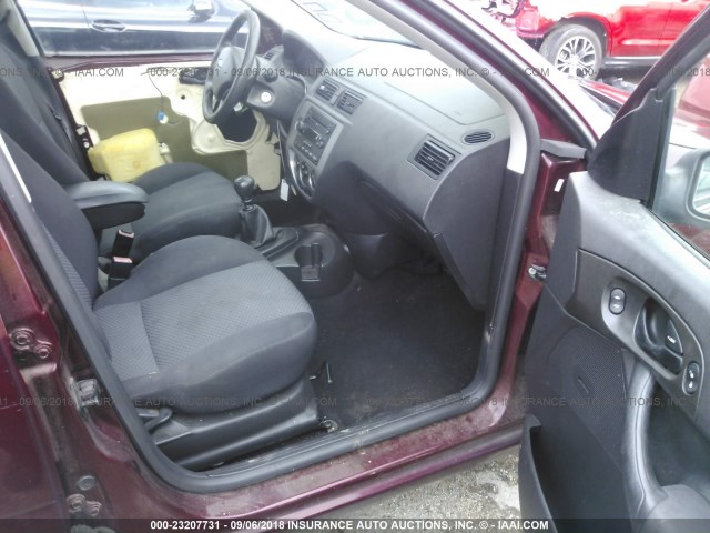 1FAFP37N87W120103 - 2007 FORD FOCUS ZX5/S/SE/SES 红色 照片 5