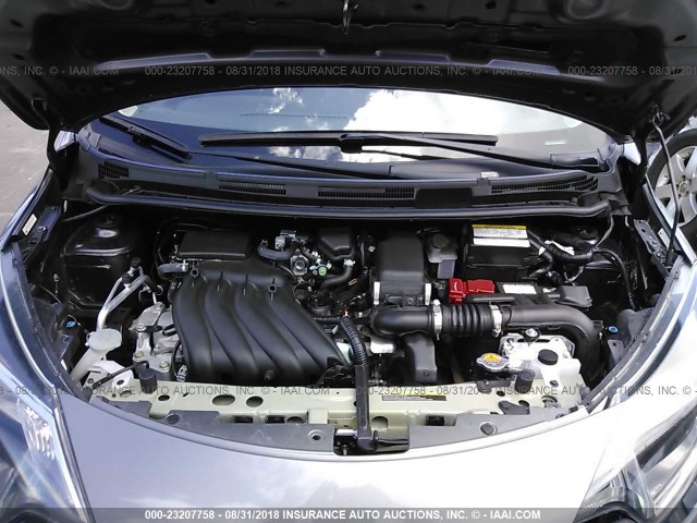 3N1CE2CP6HL377551 - 2017 NISSAN VERSA NOTE S/S PLUS/SV/SL/SR GRAY photo 10
