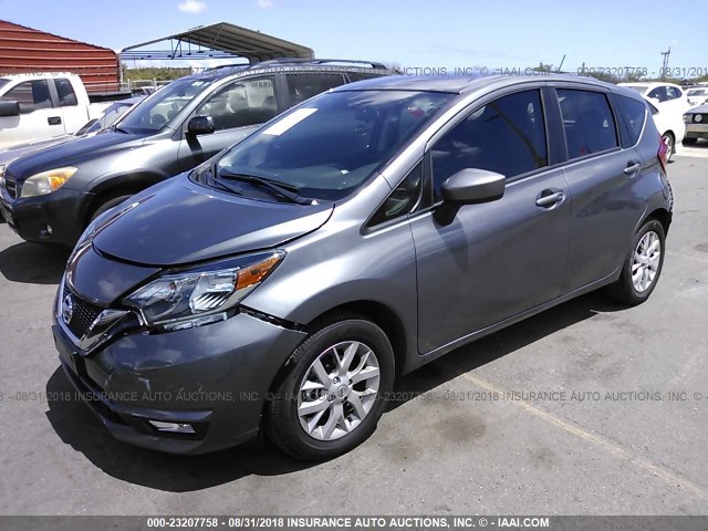 3N1CE2CP6HL377551 - 2017 NISSAN VERSA NOTE S/S PLUS/SV/SL/SR GRAY photo 2