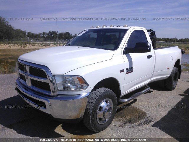 3C63RRAJ0EG216570 - 2014 RAM 3500 ST WHITE photo 2