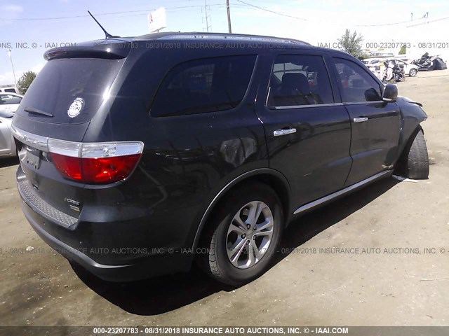 1C4RDJDG1DC664837 - 2013 DODGE DURANGO CREW BLACK photo 4