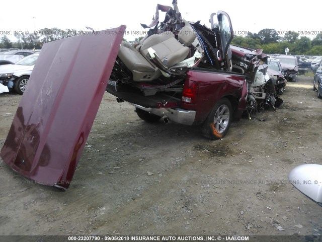 1D7RV1CT5BS556726 - 2011 DODGE RAM 1500 RED photo 4