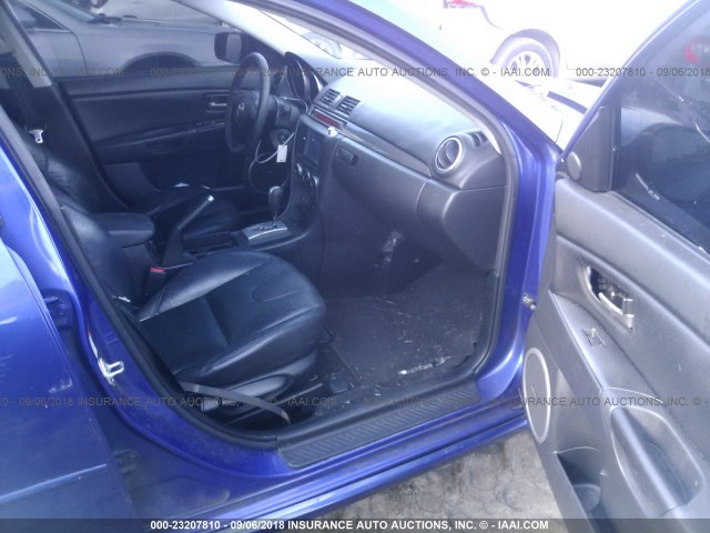 JM1BK343X71665694 - 2007 MAZDA 3 HATCHBACK BLUE photo 5