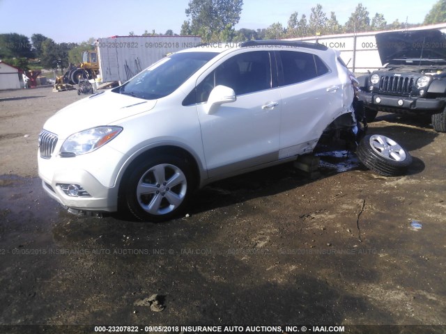 KL4CJBSB5GB547049 - 2016 BUICK ENCORE CONVENIENCE WHITE photo 2