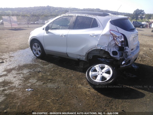 KL4CJBSB5GB547049 - 2016 BUICK ENCORE CONVENIENCE WHITE photo 3