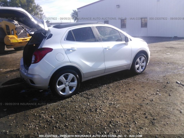 KL4CJBSB5GB547049 - 2016 BUICK ENCORE CONVENIENCE WHITE photo 4