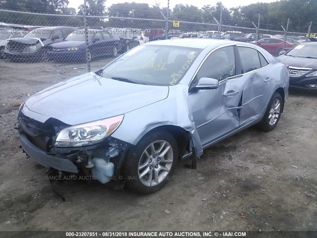 1G11C5SA7DU137684 - 2013 CHEVROLET MALIBU 1LT Light Blue photo 2