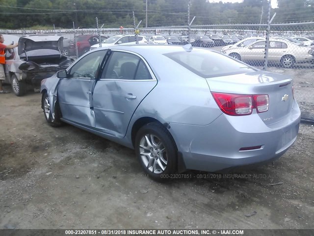 1G11C5SA7DU137684 - 2013 CHEVROLET MALIBU 1LT Light Blue photo 3