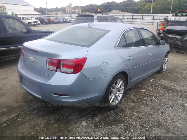 1G11C5SA7DU137684 - 2013 CHEVROLET MALIBU 1LT Light Blue photo 4