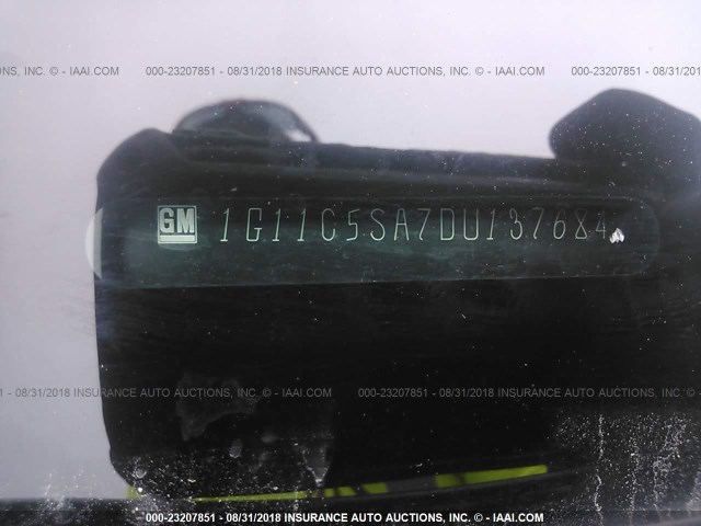 1G11C5SA7DU137684 - 2013 CHEVROLET MALIBU 1LT Light Blue photo 9