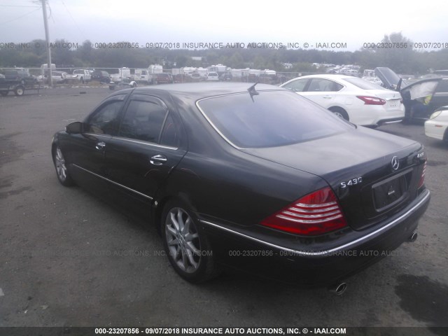 WDBNG83J76A462092 - 2006 MERCEDES-BENZ S 430 4MATIC BLACK photo 3