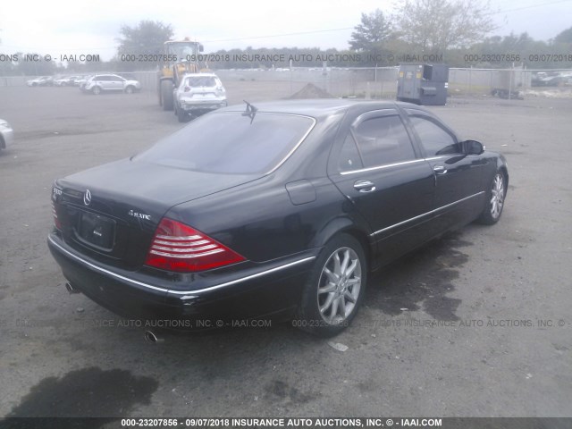 WDBNG83J76A462092 - 2006 MERCEDES-BENZ S 430 4MATIC BLACK photo 4