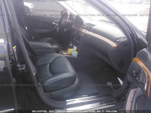 WDBNG83J76A462092 - 2006 MERCEDES-BENZ S 430 4MATIC BLACK photo 5