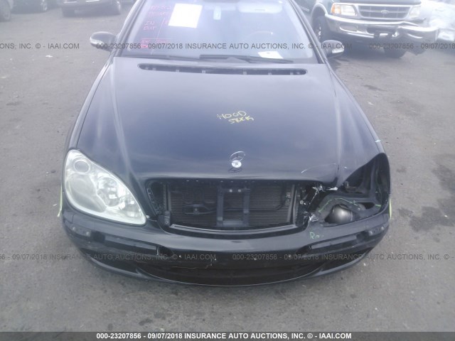 WDBNG83J76A462092 - 2006 MERCEDES-BENZ S 430 4MATIC BLACK photo 6