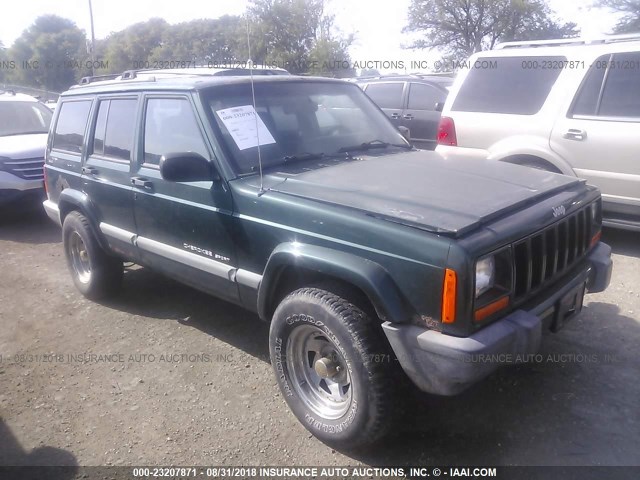 1J4FF68S9XL668156 - 1999 JEEP CHEROKEE SPORT/CLASSIC GREEN photo 1