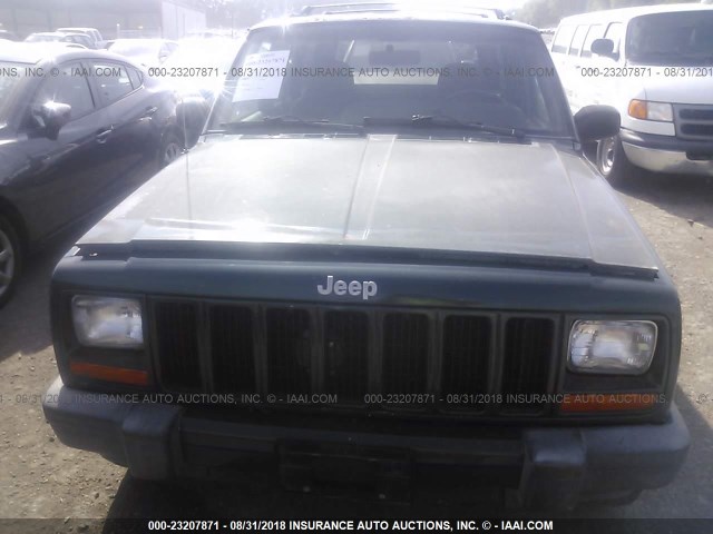 1J4FF68S9XL668156 - 1999 JEEP CHEROKEE SPORT/CLASSIC მწვანე ფოტო 6