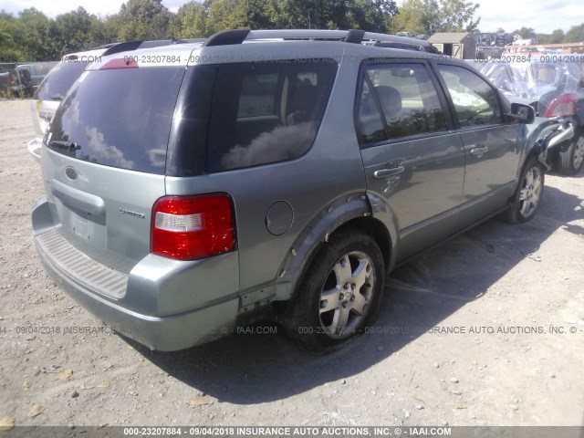 1FMDK03137GA10440 - 2007 FORD FREESTYLE LIMITED Light Blue photo 4