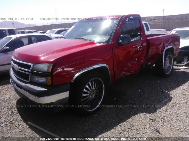 3GCEC14X07G198367 - 2007 CHEVROLET SILVERADO C1500 CLASSIC RED photo 2