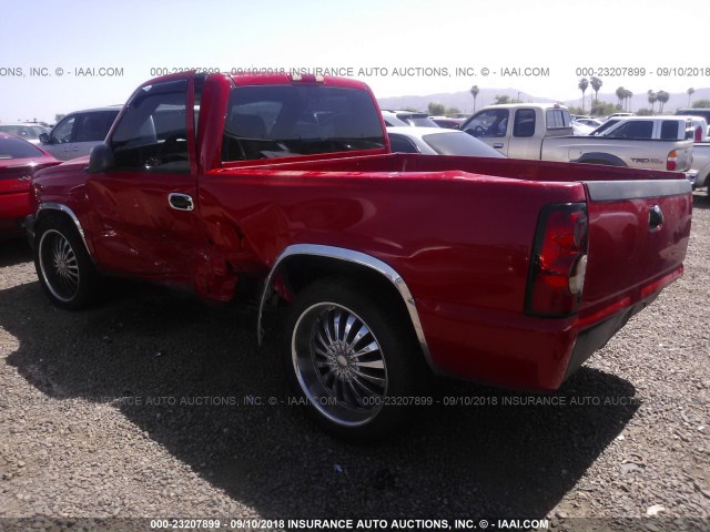 3GCEC14X07G198367 - 2007 CHEVROLET SILVERADO C1500 CLASSIC RED photo 3