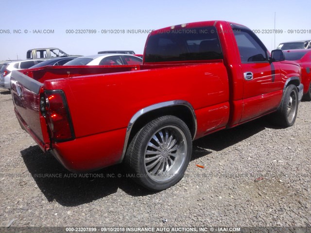 3GCEC14X07G198367 - 2007 CHEVROLET SILVERADO C1500 CLASSIC RED photo 4