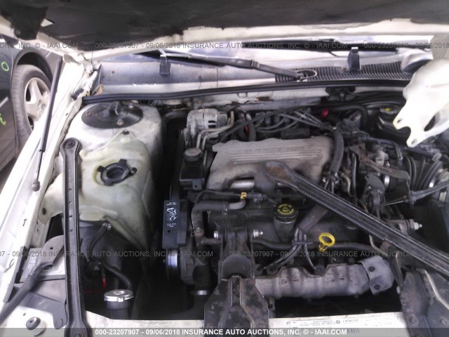 2G1WW12M5V9210663 - 1997 CHEVROLET MONTE CARLO LS თეთრი ფოტო 10